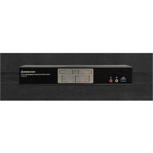 IOGEAR 2-Port 4K Dual View DisplayPort Matrix KVMP - 2 Computers - 1 Local Users - 4K - 4096 x 2160 - 6 x USB - 2 x HDMI - 2 x GCMS1922