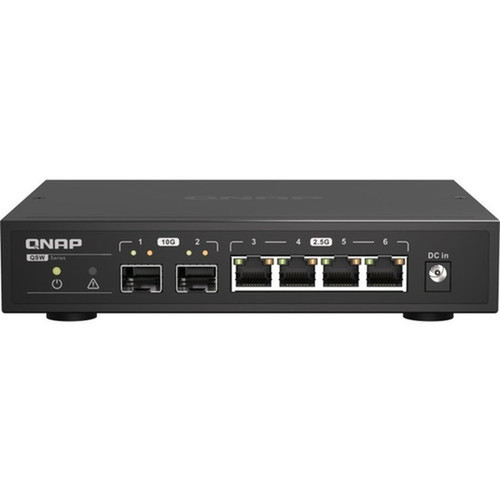 QNAP Ethernet Switch - 4 Ports - 25 Gigabit Ethernet 10 Gigabit Ethernet - 25GBase-T - 2 Layer Supported - Twisted Pair QSW-2104-2S-A-US