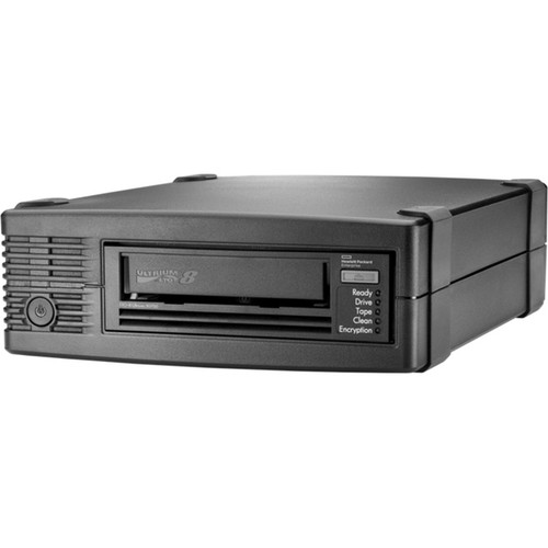 HPE StoreEver LTO-8 Ultrium 30750 External Tape Drive - LTO-8 - 12 TB (Native)/30 TB (Compressed) - 6Gb/s SAS - 5.25" (133.35 mm) - - (Fleet Network)