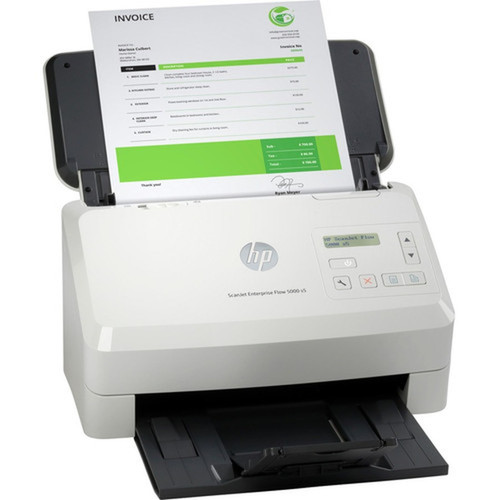 HP Scanjet Enterprise Flow 5000 S5 Sheetfed Scanner - 600 dpi Optical - 65 ppm Mono - 65 ppm Color - Duplex Scanning - USB 6FW09ABGJ