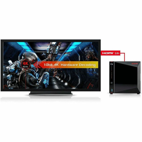 ASUSTOR Nimbustor 4 Gen2 AS5404T SANNAS Storage System - Intel Celeron N5105 Quad-core 4 Core 2 GHz - 4 x HDD Supported - 0 x HDD - AS5404T