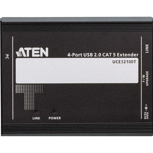 ATEN 4-port USB 20 CAT 5 Extender 100m - 394 100 mm Range - 2 x Network RJ-45 - 7 x USB - Twisted Pair - Category 5 - Wall UCE32100