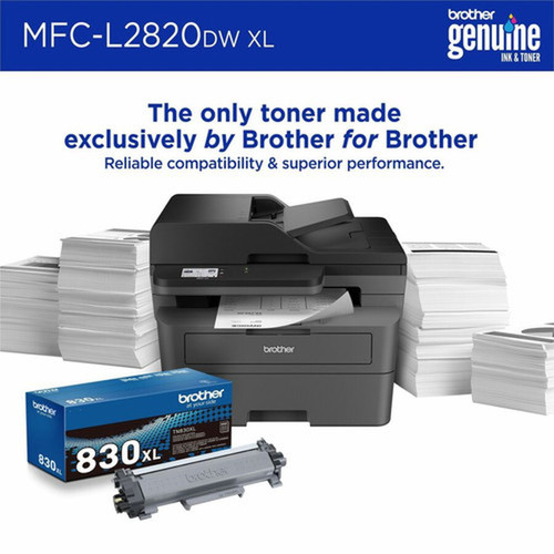 Brother MFCL2820DWXL Wireless Laser Multifunction Printer - Color - Gray - CopierFaxPrinterScanner - 34 ppm Mono79 ppm Color - x MFCL2820DWXL