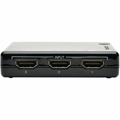 Tripp Lite by Eaton 3-Port HDMI Switch - 3840  2160 - 4K - 3 x 1 - Display Blu-ray Disc Player Gaming Console DVR TV - 1 x HDMI B119-003-UHD-MN