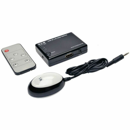 Tripp Lite by Eaton 3-Port HDMI Switch - 3840  2160 - 4K - 3 x 1 - Display Blu-ray Disc Player Gaming Console DVR TV - 1 x HDMI B119-003-UHD-MN