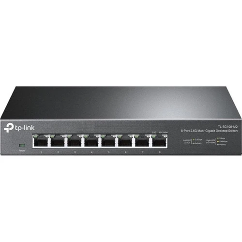 TP-Link 8-Port 25G Desktop Switch - 8 Ports - 25 Gigabit Ethernet - 25GBase-T - 2 Layer Supported - 1565 W Power Consumption - - - TL-SG108-M2