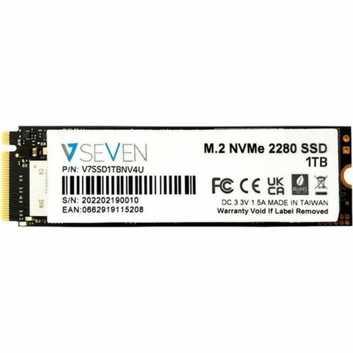 V7 V7SSD1TBNV4U 1 TB Solid State Drive - M2 Internal - PCI Express NVMe PCI Express NVMe 40 x4 - TAA Compliant - 7400 MBs Maximum V7SSD1TBNV4U
