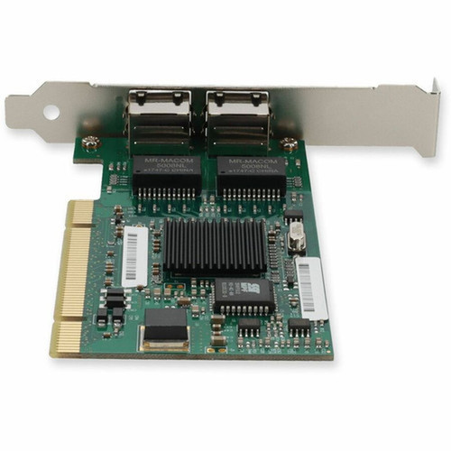 AddOn Intel Gigabit Ethernet Card - PCI - 2 Ports - 2 - Twisted Pair - 101001000Base-T - Plug-in Card - TAA Compliant PWLA8492MT-AO