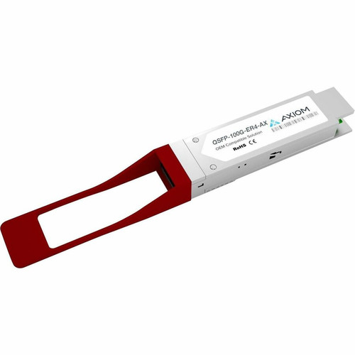 Axiom 100GBase-ER4 QSFP28 Transceiver for Arista - QSFP-100G-ER4 - For Data Networking, Optical Network - 1 x LC Duplex 100GBase-ER4 - (Fleet Network)