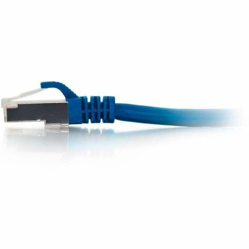 C2G 6ft 18m Cat6a Snagless Shielded STP Ethernet Network Patch Cable - Blue - 6 ft Category 6a Network Cable for Network Device 00677