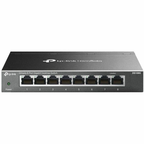 TP-Link DS105G Omada 8-Port Gigabit Desktop Switch - 8 Ports - Gigabit Ethernet - 10/100/1000Base-T - 2 Layer Supported - 3.92 W Power (Fleet Network)