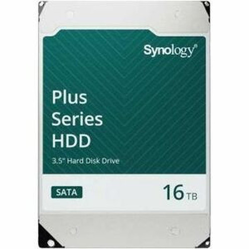 Synology Plus HAT3310-16T 16 TB Hard Drive - 35 Internal - SATA SATA600 - Conventional Magnetic Recording CMR Method - Storage HAT3310-16T