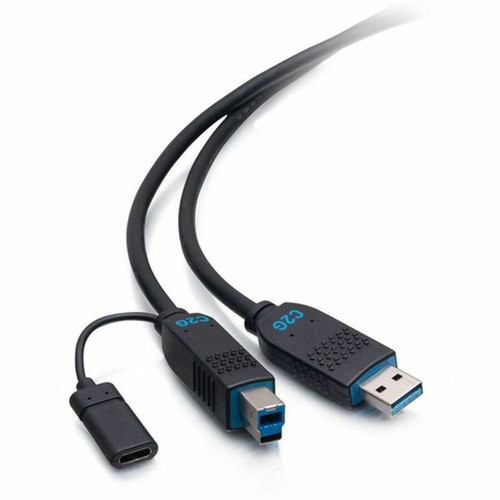 C2G FIber Optic Data Transfer Cable - 75 ft Fiber Optic Data Transfer Cable for Computer USB Camera USB Device - First End 1 x USB C2G30088