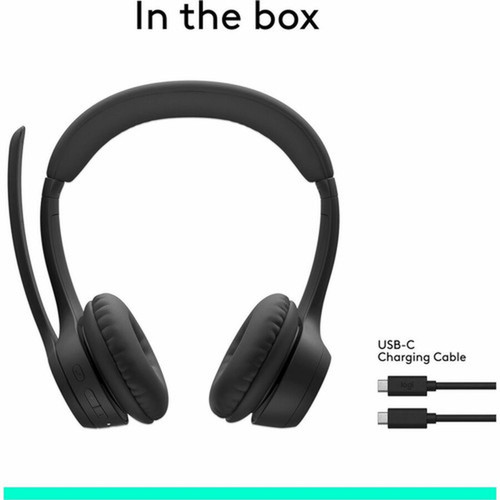 Logitech Zone 300 Headset - Stereo - Wireless - Bluetooth - 984 ft - 50 Hz - 20 kHz - Over-the-head - Binaural - Supra-aural - Noise 981-001406