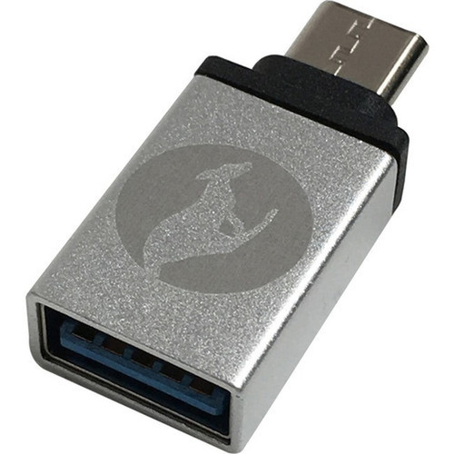 Kanguru USB Type C to USB30 Adapter - 2 Pack - 1 x Type A USB 30 USB Female - 1 x Type C USB Male - Silver USB-C-ADAPTER-2PK