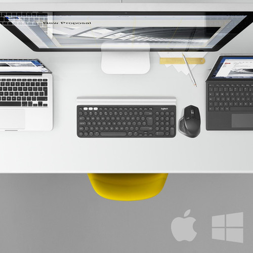 Logitech MX Master 2S - Darkfield - Wireless - BluetoothRadio Frequency - 240 GHz - Graphite - USB - 4000 dpi - Scroll Wheel - 7 910-005965