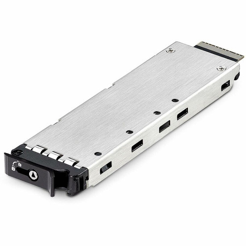 StarTech.com Drive Enclosure PCI Express NVMe 4.0 - Black, Silver - Hot Swappable Bays - 1 x SSD Supported - 1 x Total Bay - 64 Gbit/s (Fleet Network)