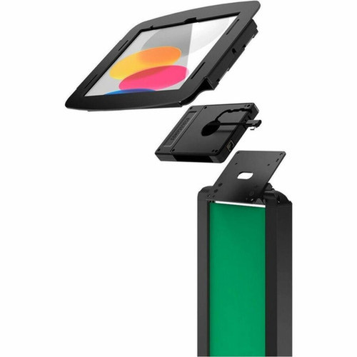 Compulocks Surface Pro 8-9 Space Enclosure Brandable Floor Stand Plus Hub - 105 to 13 Screen Support - Floor - Black 140B580SPSBH01