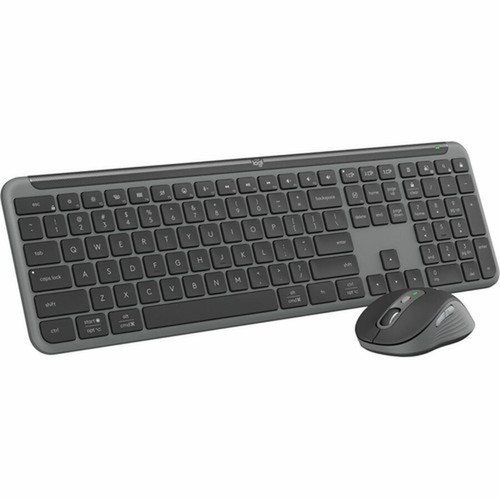 Logitech Signature Slim MK955 Keyboard  Mouse - USB Type A Wireless Bluetooth 51 Keyboard - Graphite - USB Type A Wireless Bluetooth 920-012425