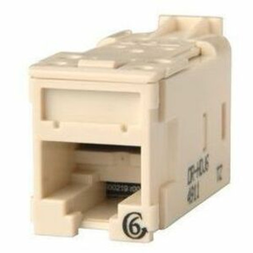 Ortronics Clarity High Density Jack (HDJ) CAT6, T568A/B, Fog White - 1 Pack - 1 x RJ-45 Network - Female - Fog White (Fleet Network)