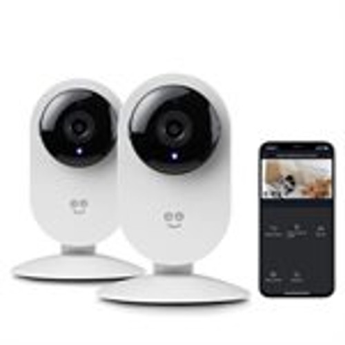 Geeni Glimpse 1080p HD Smart Security Camera, Indoor, White (2-Pack) (GNC-CW236-199)