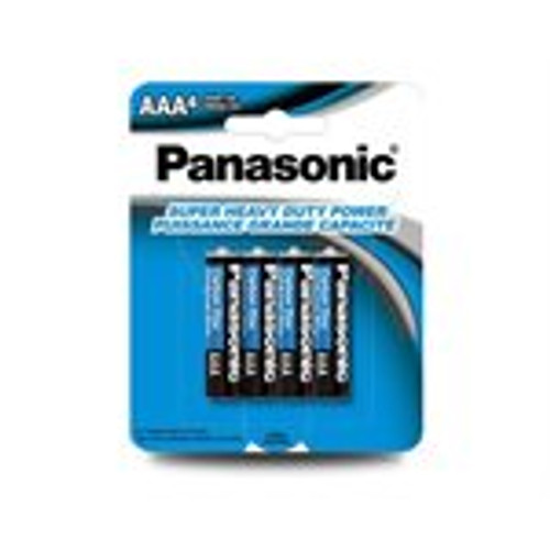 Panasonic Super Heavy Duty Pack of 4 AAA Batteries (UM4NPA4BCA)