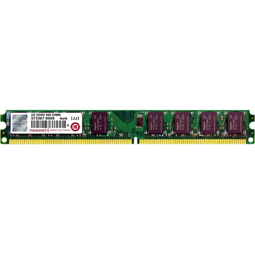 Transcend 2GB DDR2 SDRAM Memory Module - For Desktop PC - 2 GB - DDR2-800/PC2-6400 DDR2 SDRAM - Non-ECC - Unbuffered - 240-pin - DIMM (Fleet Network)