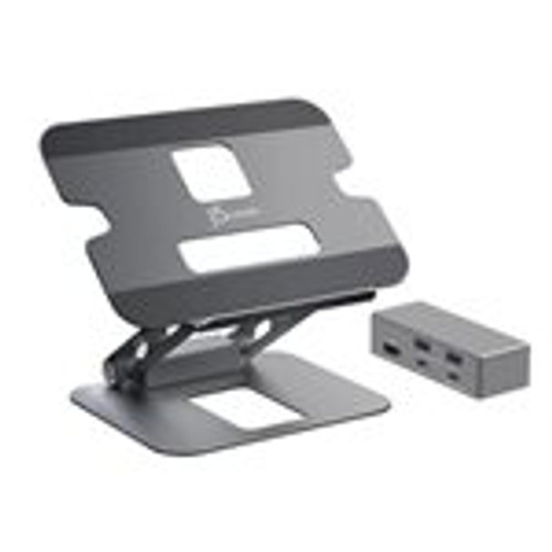 j5create Multi-Angle Aluminum Laptop Stand, Ergonomic Notebook Riser (JTS327)