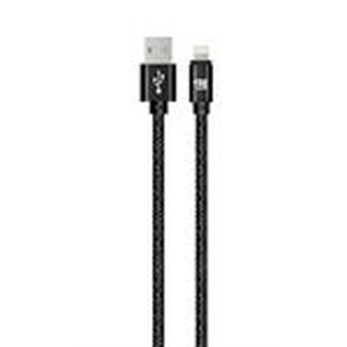 LAX 4FT Glitter Apple MFi C89 Connectors Certified Durable Braided Nylon Lightning Cables Black GLMFI4BK