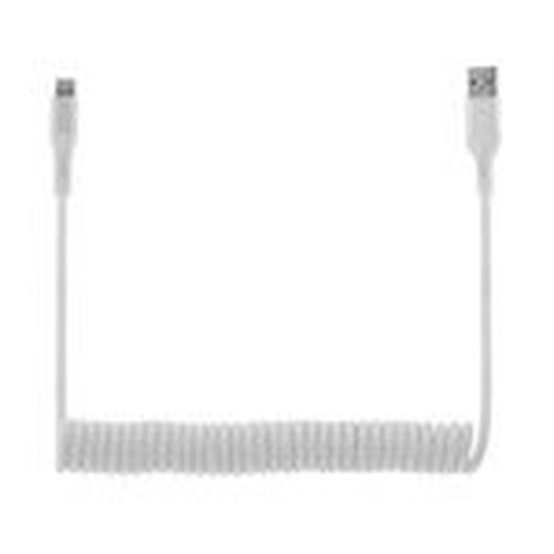 Aduro Tech Theory 6FT Coiled Lightning Cable  WHITE - ENG PKG ONLY TT-CLC-08