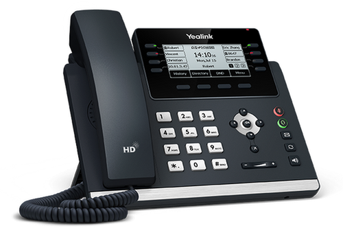 Yealink T43U VoIP SIP Phone - 12 Lines - 3 7 Screen - Dual Gigabit Ethernet - PoE - Dual USB