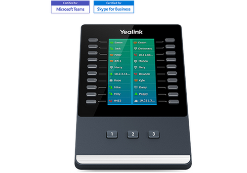 Yealink 1300033 EXP50 Expansion Module - 4 3 Color Screen - 20 Programmable Keys - 3 Page Keys - USB 2 0