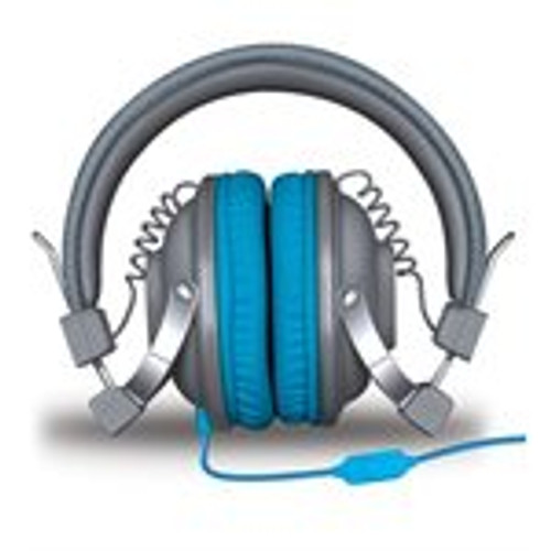 ISOUND HM-260 Dynamic stereo headphones with inline mic and volume GRAY/BLUE (DGHM-5519)