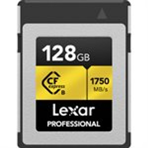 Lexar 128GB Professional CFexpress Type B Card GOLD Series (LCXEXPR128G-RNENG)