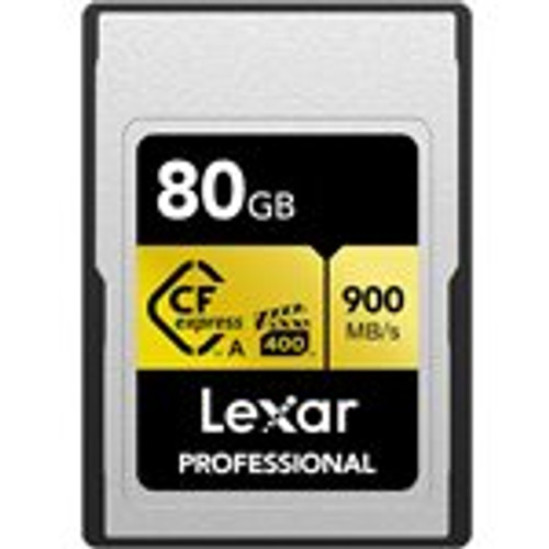 Lexar 80GB Professional CFexpress Type A Card GOLD Series (LCAGOLD080G-RNENG)