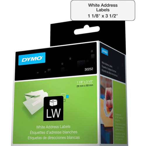 Dymo_LabelWriter_Address_Labels_-_1_18_Width_x_3_12_Length_-_White_-_Paper_-_350__Roll_-_2_Roll_30252