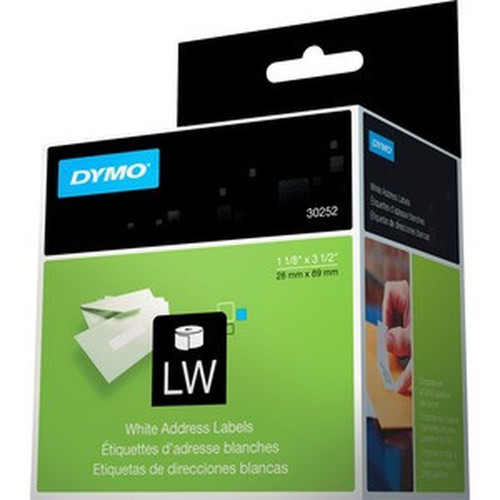 Dymo_LabelWriter_Address_Labels_-_1_18_Width_x_3_12_Length_-_White_-_Paper_-_350__Roll_-_2_Roll_30252
