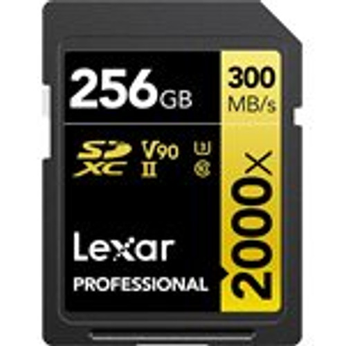 Lexar Professional 2000x 256GB SDXC UHS-II Memory Card (LSD2000256G-BNNNU)