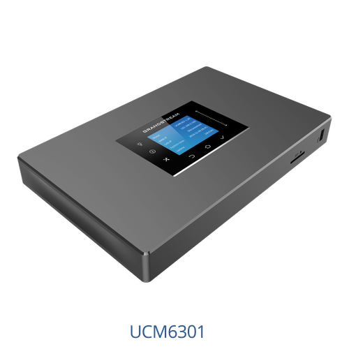 Grandstream UCM6301 IP PBX - Unified Communications Platform for Up to 3000 Users - 450 Concurrent Calls - 3x Gigabit PoE+ Ports