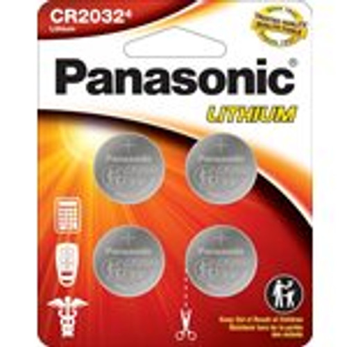 PANASONIC CR2032 3V Lithium Coin Cell Battery 4 Pack (CR2032PA4BL)