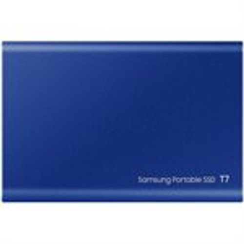 SAMSUNG USB 3.2 T7 500GB Portable SSD - Blue Open Box (MU-PC500H/AM-OB)