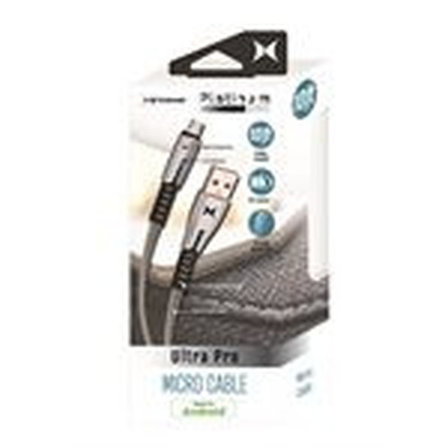 Xtreme Premium 10ft Micro USB Sync and Charge Cable  Silver XAS8-1018-SIL