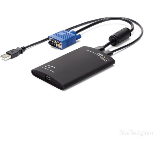 StarTech.com Crash Cart Adapter - 1920 x 1200 - Portable Laptop USB 2.0 to KVM Console (NOTECONS01) - Turn any laptop into a console - (Fleet Network)