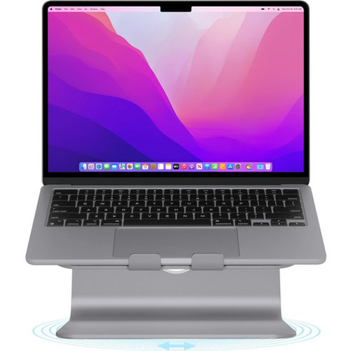 Rain Design mStand360 Laptop Stand w Swivel Base - Space Grey - mStand360 with swivel base transforms your notebook into a stylish so 10074