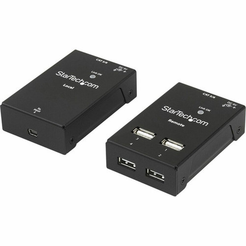 StarTechcom 4 Port USB 20-Over-Cat5-or-Cat6 Extender - up to 130ft 40m - Connect four USB 20 devices away from your computer over USB2004EXTV