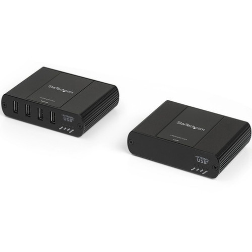 StarTechcom 4 Port USB 20 Extender over EthernetIP Network Hub - up to 330ft 100m - USB over Gigabit LAN or Direct Cat5eCat6 - 4 USB2G4LEXT2NA