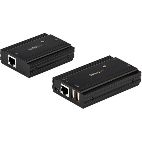 StarTechcom 4 Port USB 20 Extender Hub over CAT5eCAT6 Ethernet Cable RJ45 330ft 100m Metal Housing USB Extender Kit 480 - 2 USB2004EXT100
