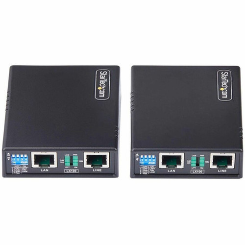 StarTechcom 10100 Ethernet Extender Kit Up to 05mi 800m Long-Range LAN Over Single Pair WireRJ45 UTP For Remote IP AP - RJ45 C2-ETHERNET-EXTENDER