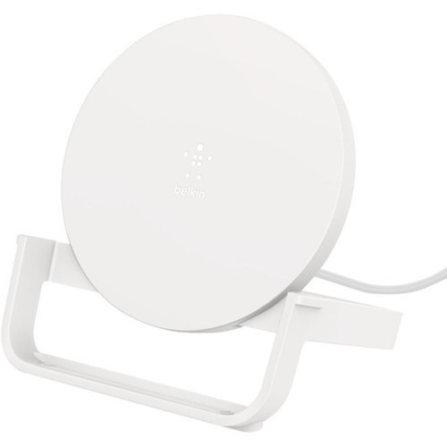 Belkin BoostCharge Wireless Charging Stand 10W - 5 V DC Input - Input connectors USB WIB001TTWH