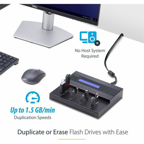 StarTechcom 17 Standalone USB Duplicator and Eraser - for USB Flash Drives - Flash Drive Duplicator - USB Copier - USB Thumb Drive - USBDUPE17